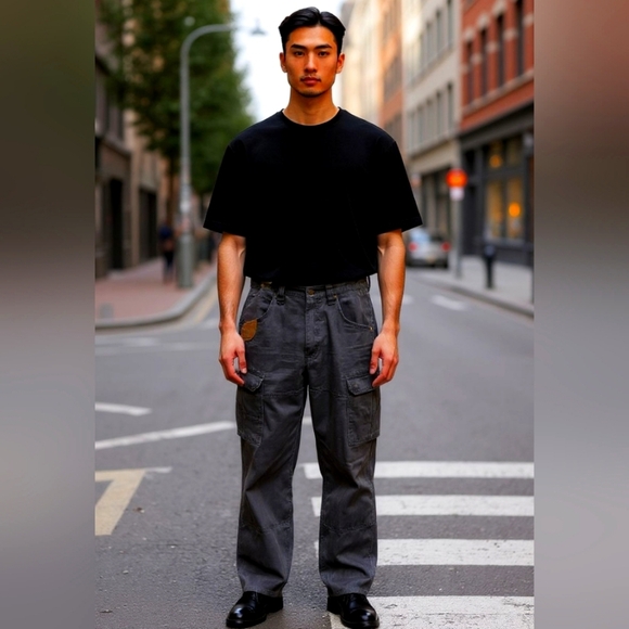 Mens Wrangler Riggs Workwear Cargo Jeans Extra Long 100% Cotton 32x36 - Picture 1 of 12